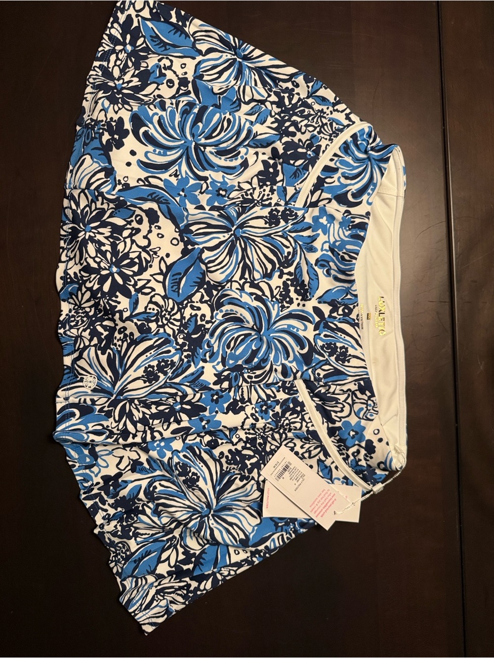 NWT Lilly Pulitzer Bacio Skort Upf 50+ Low Tide Navy Pandarama sz M - Picture 6 of 7